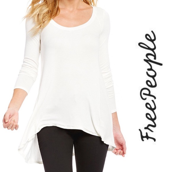 Free People Tops - Free People NEW | January long sleeve tee ivory